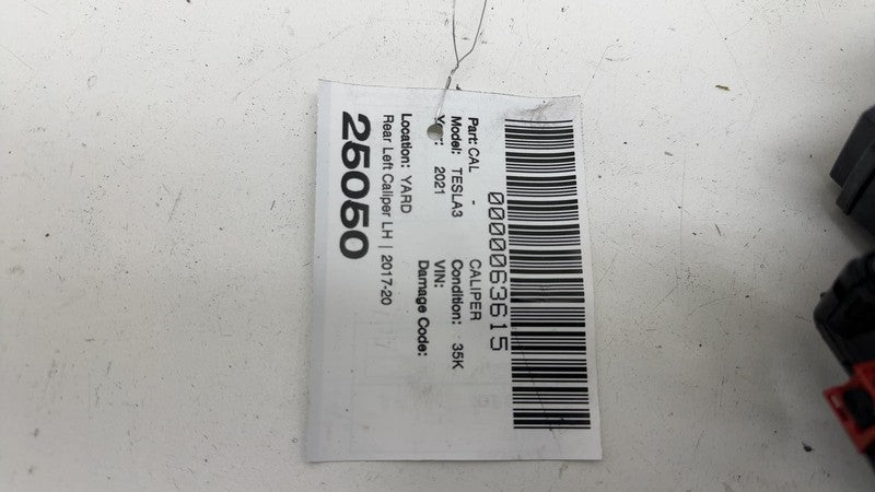 1044623-00-H ⭕ 2017-2025 Tesla Model 3 Rear Left Caliper w/ Brake Line Hose BASE 1044623-00-H