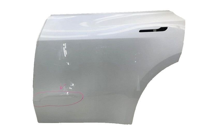 1493561-EC-A ❇️ 20-24 Tesla Model Y MY Rear Driver Side Door Shell Panel Left OEM White PPSW