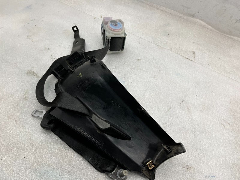 ⭕ 12-20 Model S Rear Left Seatbelt & Retractor w/ Mid C-Pillar Trim 10