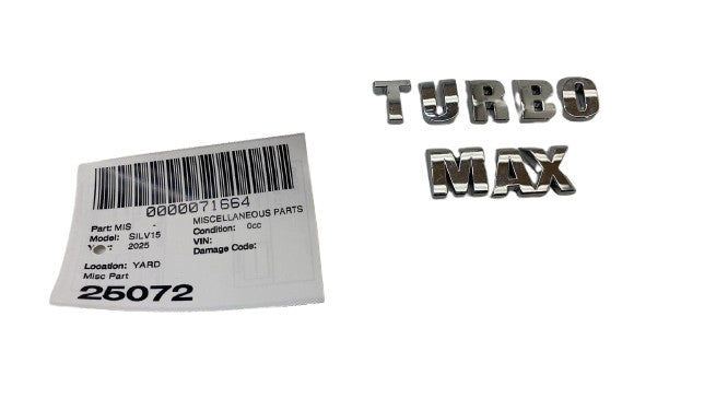 ⭕ 2024-2025 Chevrolet Silverado 1500 Turboimax Emblem OEM