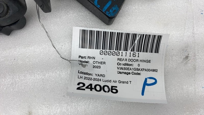 ⭕ 22-24 Lucid Air Grand Touring Rear Driver Side Door Hinge Left P11-C