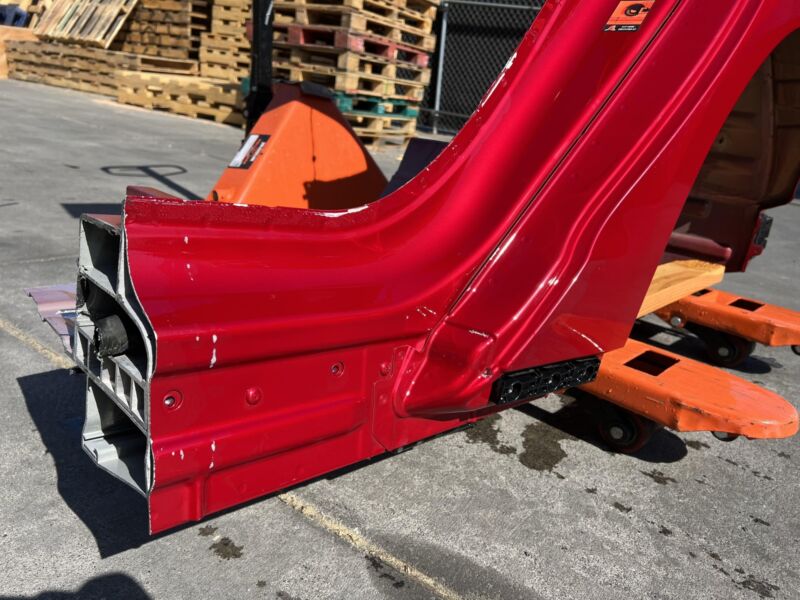 2012-2016 Tesla Model S MS Rear Quarter Panel Structural Cutout Left LH Red PPMR