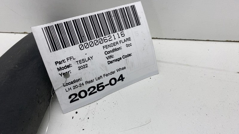 ⭕ 20-24 Model Y Rear Left Fender Garnish Flare Wheel Arch Molding 1494