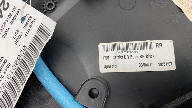 ⭕ 14-20 Mini Cooper S F55 Rear Passenger Side Door Panel Trim Card Rig