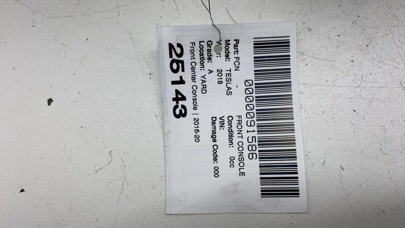 ⭕ 2016-2020 Tesla Model S Front Floor Center Console Carrier Armrest &