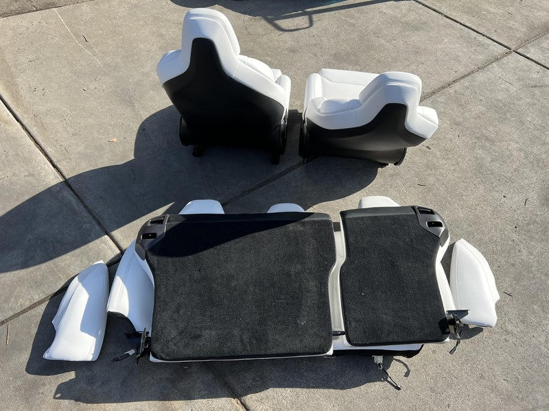 ⭕ 18-20 Tesla Model S Left & Right Front Bucket Seat + Rear 2nd Row Se