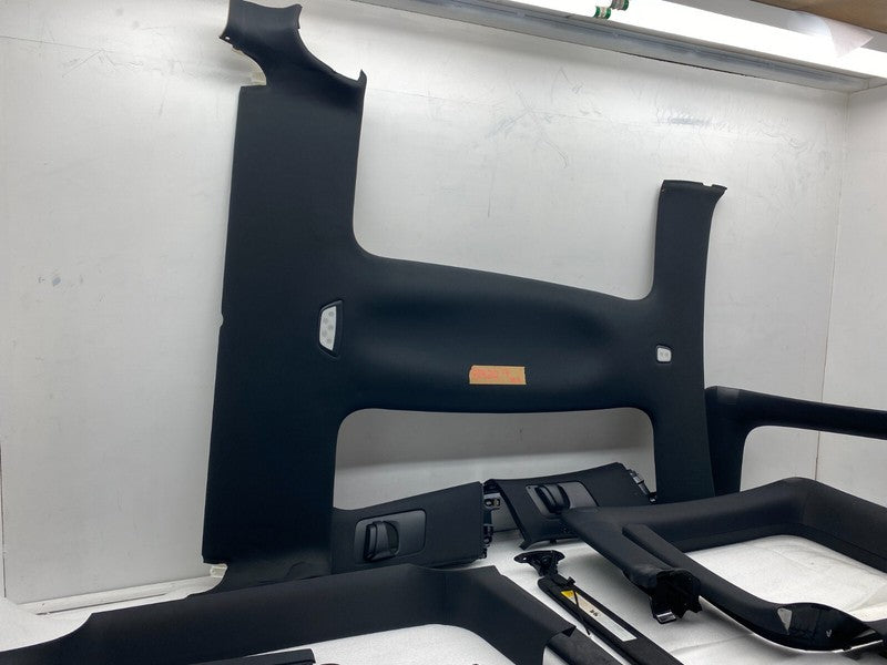 ⭕ 16-20 Tesla Model X SET Headliner Sunvisor Upper A + B + C-Pillar Tr