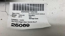 ⭕ 12-15 Model S Front Passenger Side Exterior Door Handle Outer Right Blue PMMB
