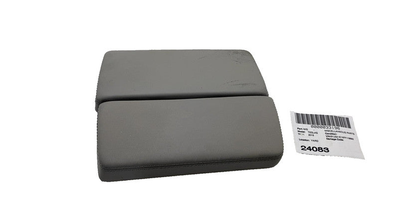 ⭕ 2012-2016 Tesla Model S Left & Right Center Console Arm Rest Gray Armrest Pad