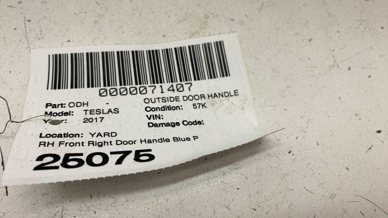 ⭕ 16-17 Model S Front Passenger Side Exterior Door Handle Outer Right 