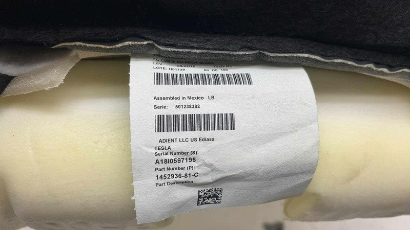 145293681C ⭕ 2017-2023 Model 3 Front Right Seat Lower Cushion Leather Black RH 1452936-81-C