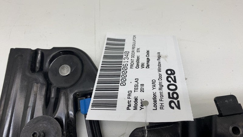 109662101F ⭕ 2017-2023 Tesla Model 3 Front Right Door Window Regulator & Motor 1096621-10-F