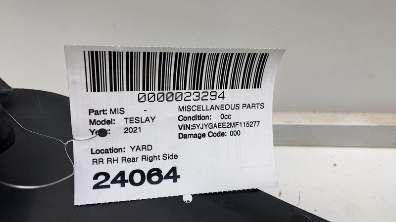 ⭕ 20-23 Tesla Model Y Rear Right Trunk Side Trim End Item (7-Seater) 9