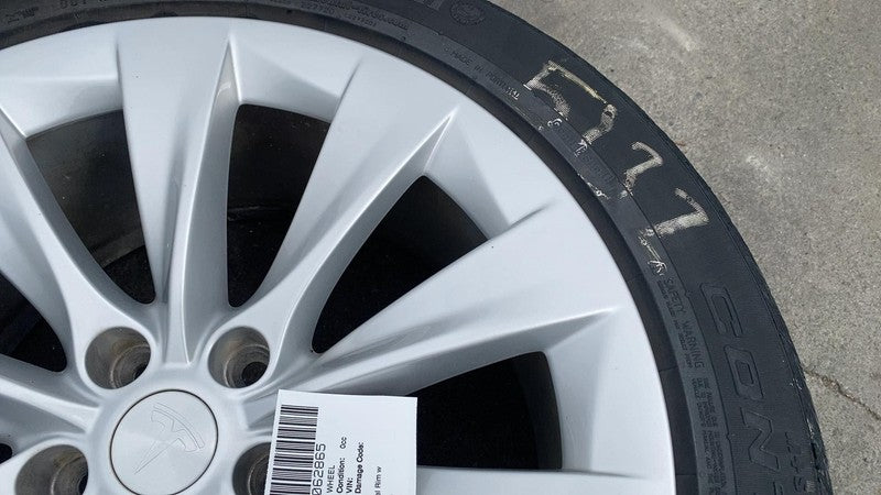 ⭕16-20 Tesla Model X 20" Wheel Rim 20x9.5 +40MM w/ Continental Tire 275/45R20 x2