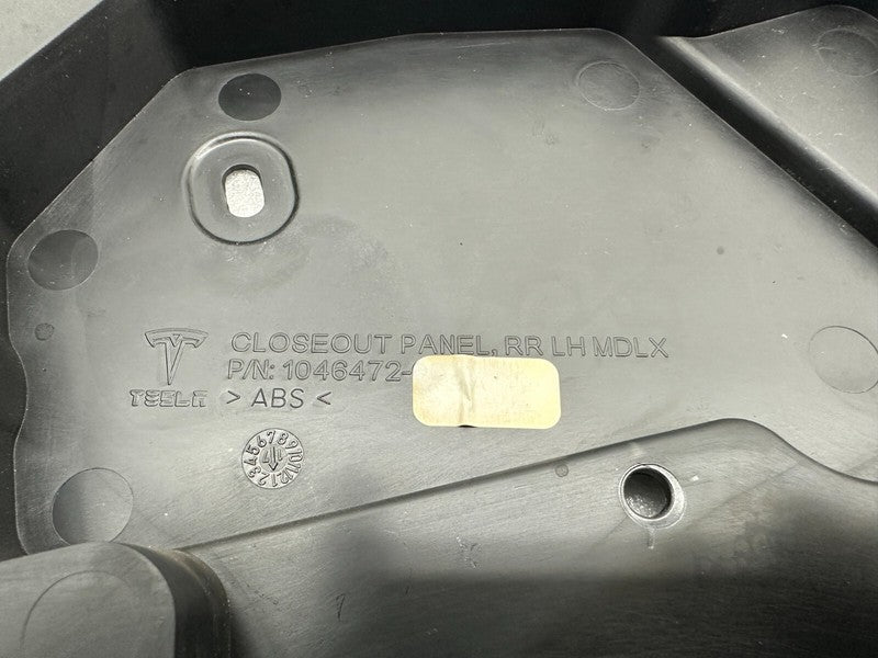 1046472 ⭕2016-2020 Tesla Model X Rear Driver Side Door Inner Closeout Panel Left 1046472