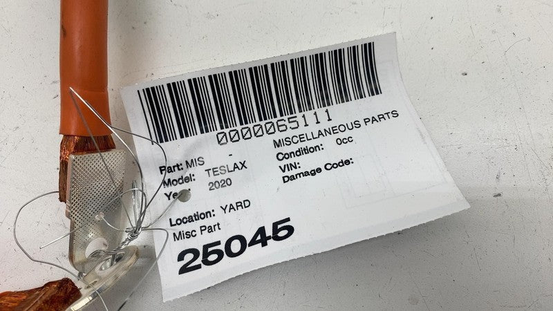 ⭕ 16-20 Tesla Model X MX HV On-Board Charger to Inlet Wire Harness 104