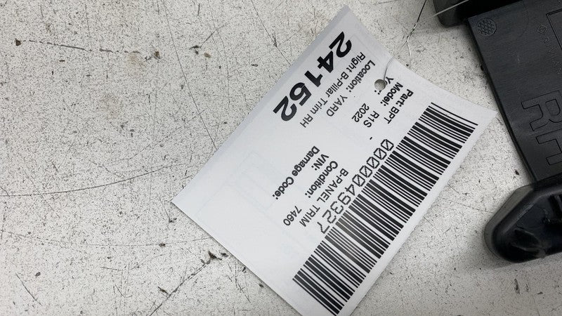 T04702169 2022-2024 Rivian R1T R1S Passenger Side B-Pillar Upper Trim Cover Panel Right RH