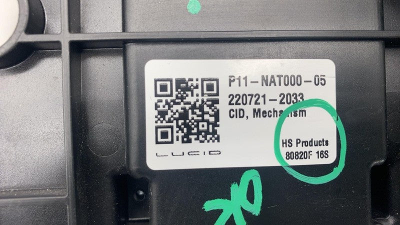 ⭕ 2022-2024 Lucid Air Grand Touring Center Screen Display (PARTS) P11-