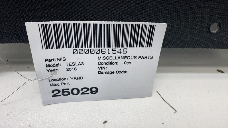 1090452 97 F ⭕ 2017-2020 Tesla Model 3 Rear Deck Shelf Package Tray Trim Cover 1090452-97-F