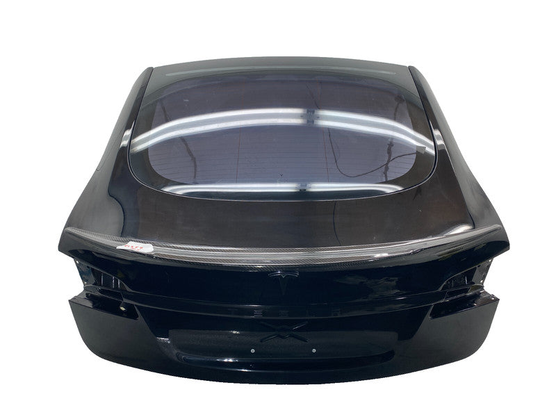 ⭕ 2016-2020 Tesla Model S Rear Tailgate Hatch Panel w/ Liftgate Glass Black PBSB