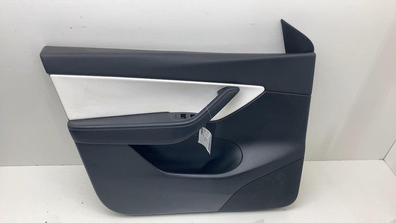 ⭕ 20-24 Tesla Model Y Front Driver Side Door Panel Trim Card Cover White Left LH