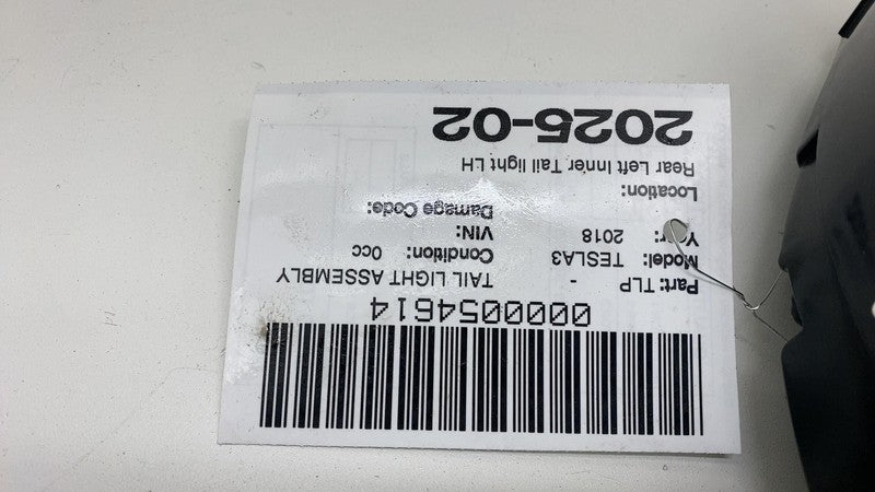 1077401 00 E ⭕ 2017-2023 Model 3 Rear Left Inner Taillight LED Tail Lamp 3-Pin 1077401-00-E