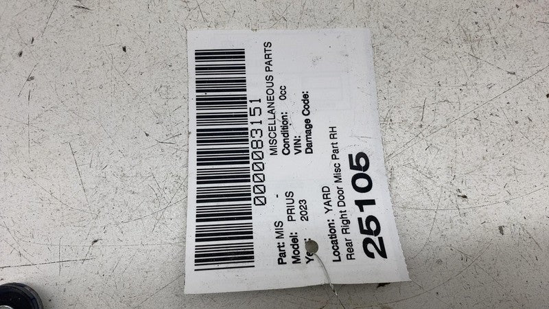 ⭕ 2023-2025 Toyota Prius Rear Passenger Side Door Lock Actuatror Latch