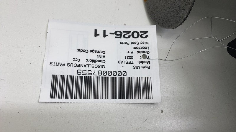 ⭕ 2017-2023 Model 3 Front Right Side Seat Upper Cushion Backrest Black