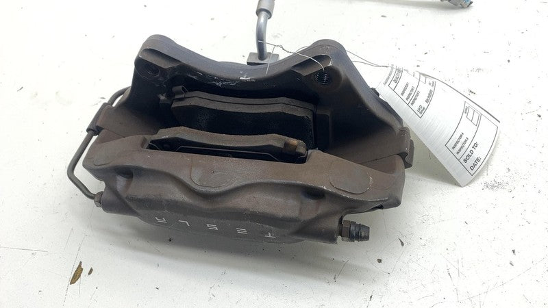 ⭕ 12-15 Tesla Model S Rear Driver Side Caliper w/ Brake Hose Line 6006