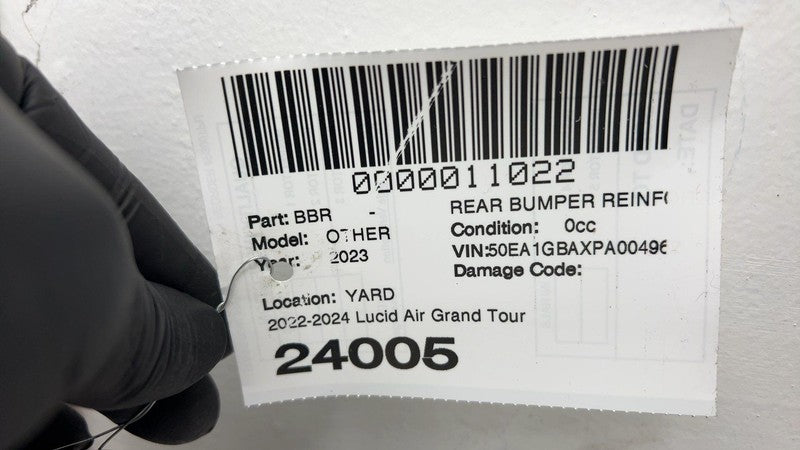 ⭕ 2022-2024 Lucid Air Rear Impact Absorber Bumper Reinforcement Crash Bar Beam
