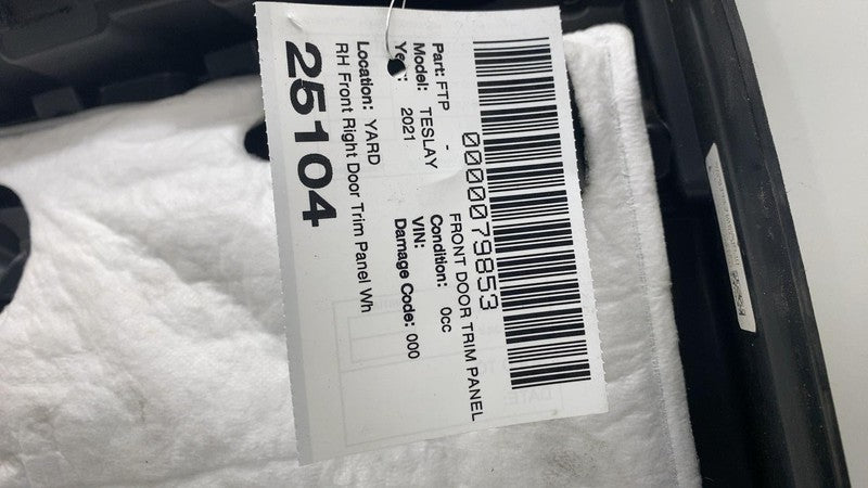 1498482-00-A ⭕ 20-24 Model Y MY Front Passenger Door Panel Trim Card Cover Right 1498482-00-A