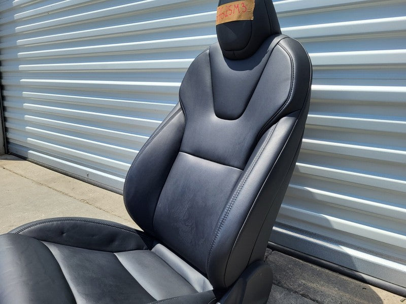 ⭕ 17-22 Tesla Model 3 Y Front Passenger Side 1st Row Seat Leather Black Right RH