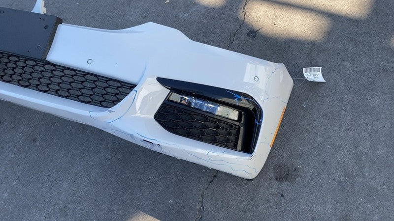 2018-2020 BMW 530e Front Bumper Cover Assy w Park Sensor & Park Light  White 300
