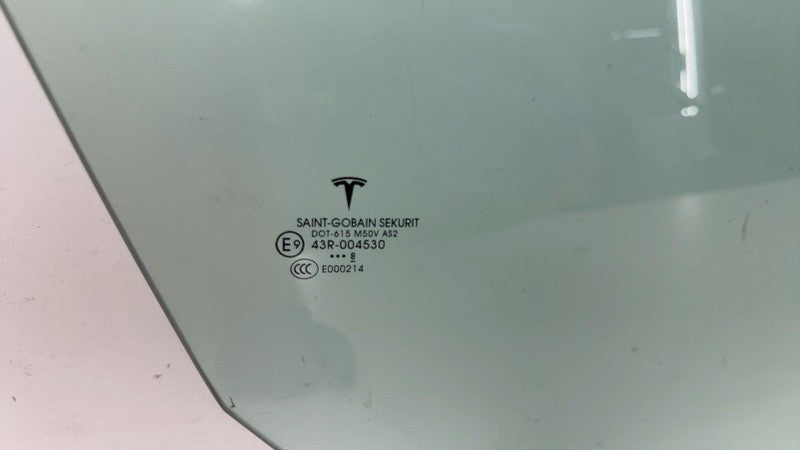⭕ 17-20 Tesla Model 3 Front Passenger Side Door Window Glass Right (Si