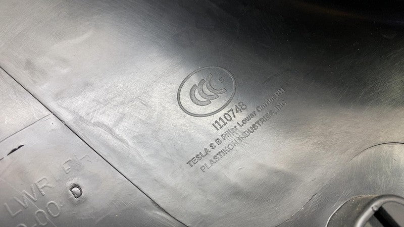 ⭕ 12-20 Tesla Model S Right B-Pillar Lower Trim Cover Panel White 1058