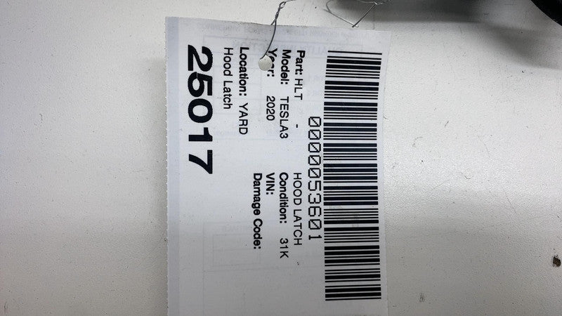103301100G ⭕ 2017-2020 Tesla Model 3 Front Hood Lock Latch Actuator Mechanism 1033011-00-G