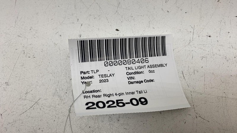 ⭕ 2020-2024 Model Y Rear Right Inner Taillight LED Tail Lamp 4-Pin 150