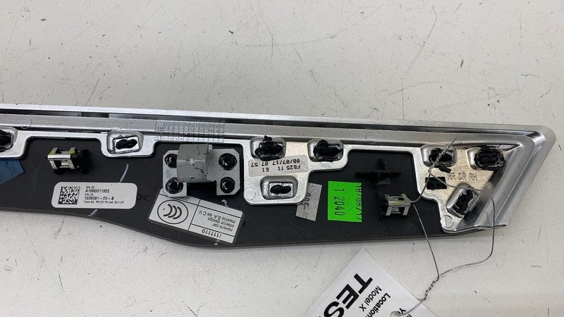 ⭕ 2016-2020 Model X MX Rear Right Door Panel Woodgrain Trim Molding 10
