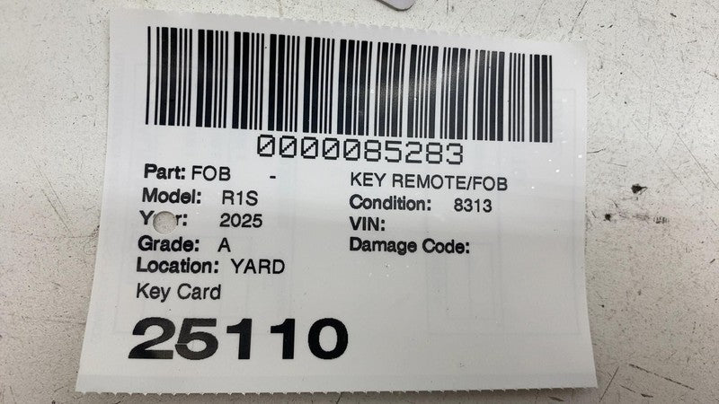 ⭕ 2025 Rivian R1S Keyless Entry Digital Key FOB Remote Card OEM