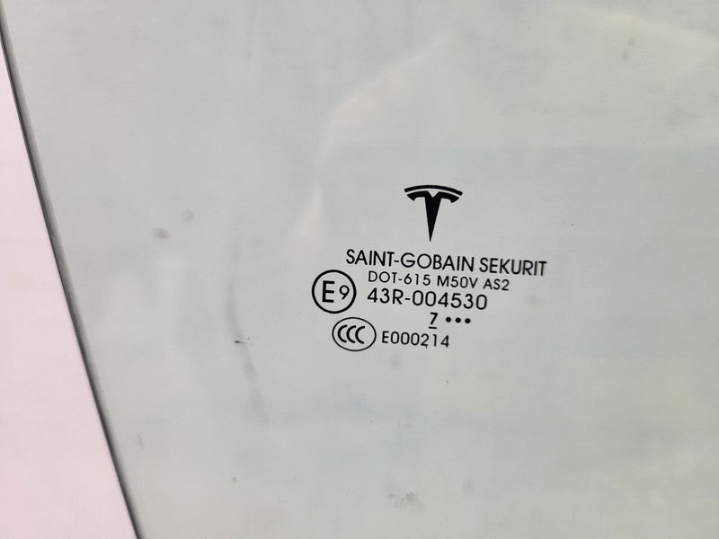 E9 43R-004530 ⭕2016-2020 Tesla Model X MX Front Passenger Side Door Window Glass Right RH Assy
