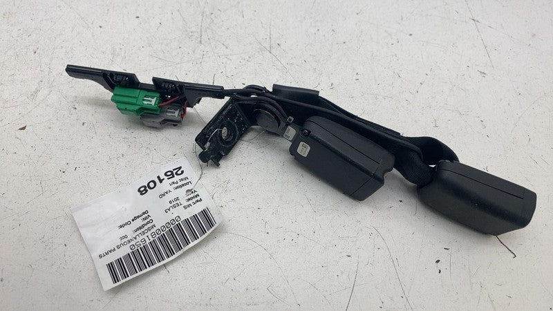 198MB77 ⭕ 2018-2023 Tesla Model 3 Rear Center & Right 2nd Row Seatbelt Buckle Black OEM