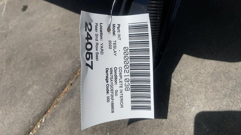 ⭕2020-2022 Tesla Model Y Rear 2nd Row Seat (5-Seater) Premium PUR Whit