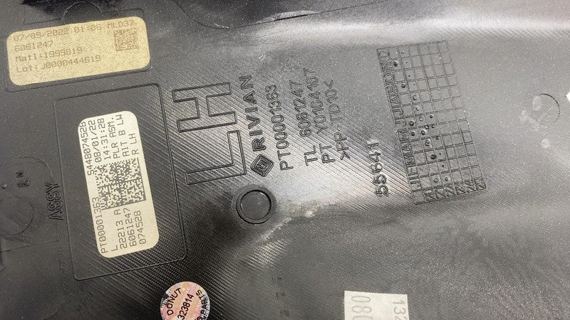 2022-2024 Rivian R1T R1S Driver Side B-Pillar Lower Trim Cover Panel L