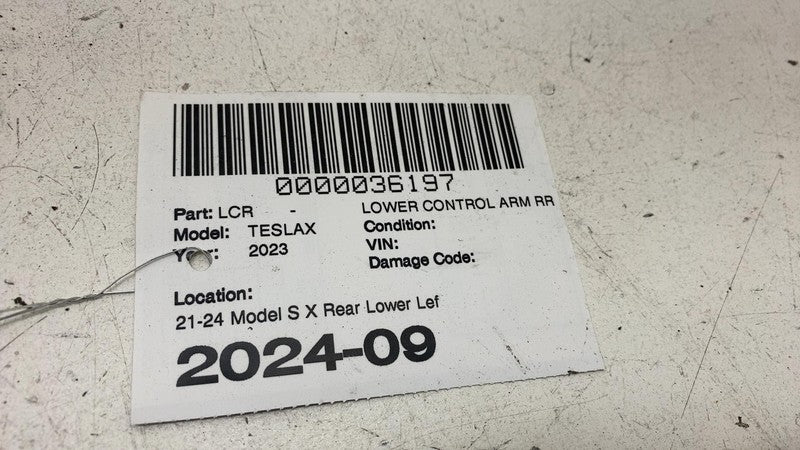 162041600H ⭕ 21-24 Tesla Model X Rear Left/Right Suspension Lower Control Arm 1620416-00-H
