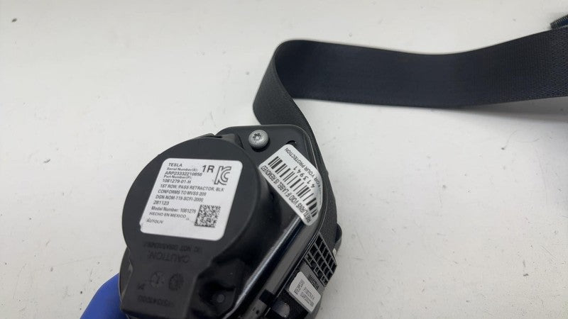 108127901H ⭕ 2017-2023 Tesla Model 3 Front Right 1st Row Seat Belt & Retractor 1081279-01-H
