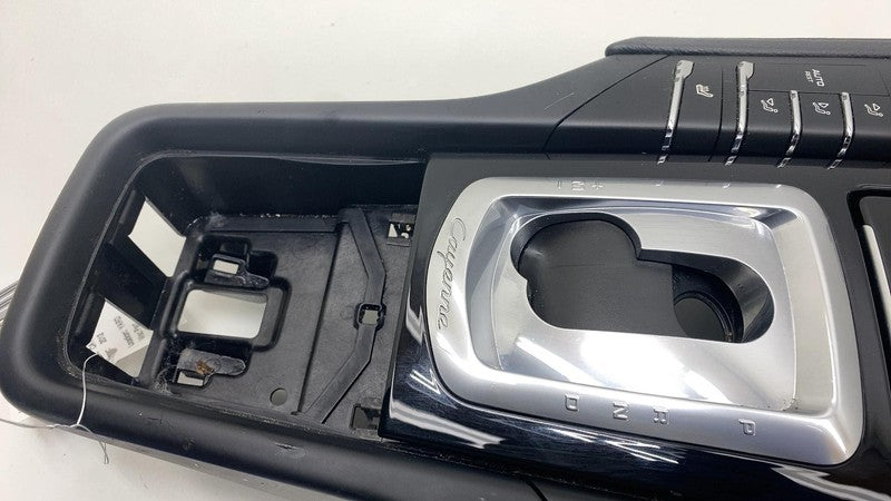 7P5863419 2011-2017 Porsche Cayenne Front Center Console Switch Control Panel Trim Black