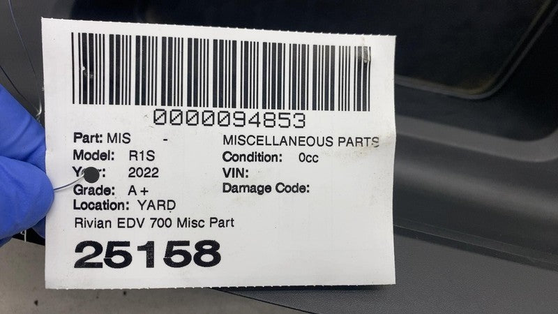 ⭕ 2022 Rivian EDV-700 Van Interior Trim Cover Panel PT00032589-J / PT0