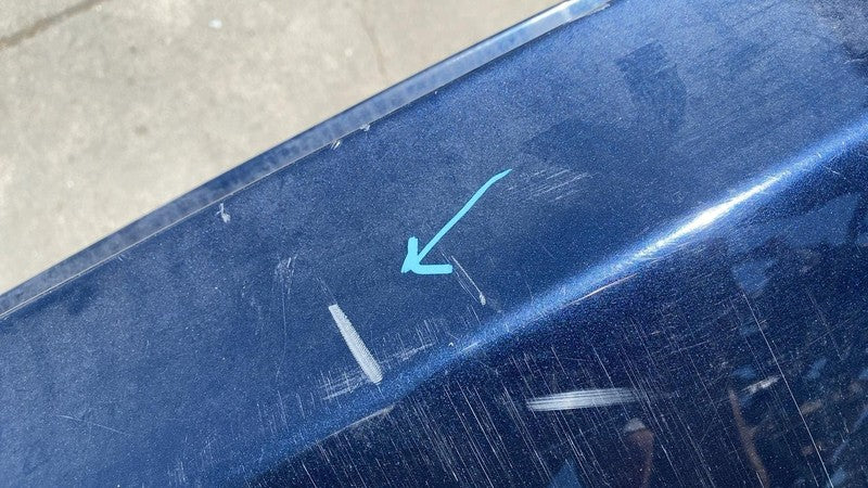 ⭕ 12-15 Tesla Model S Rear Bumper Cover w/o Park Assist Blue PMMB 6008