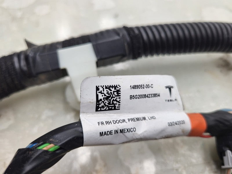 1489052 00 C ⭕2020-2024 Tesla Model Y Front Right Door Wiring Harness Cable Wire 1489052-00-C