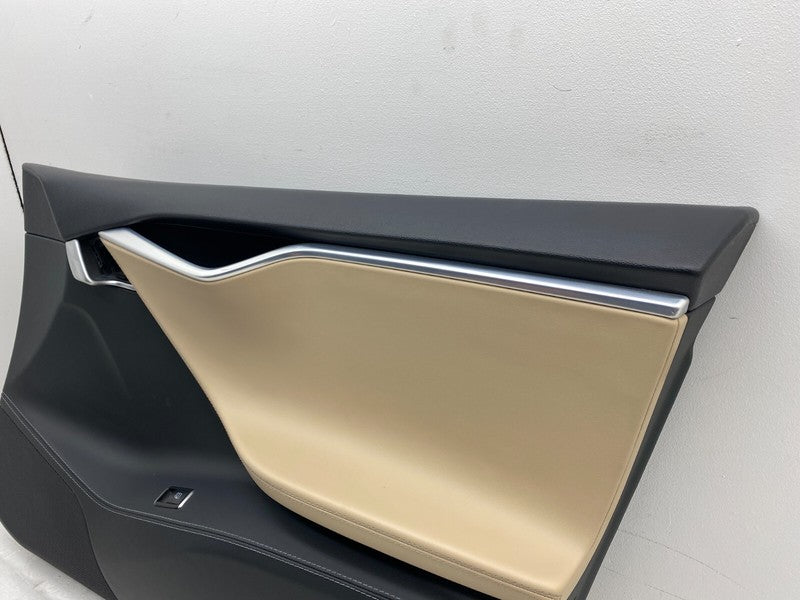 100793620L ⭕ 12-15 Model S Front Right Interior Door Panel Trim Card Cover RH 1007936-20-l